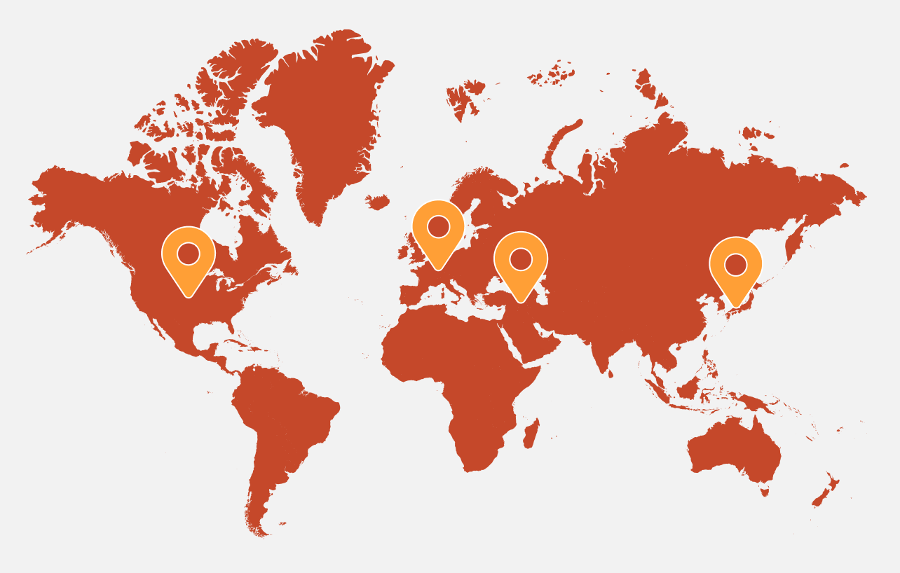 Blakertech global coverage map