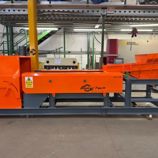 BlakerTech eddy current metal separator in warehouse